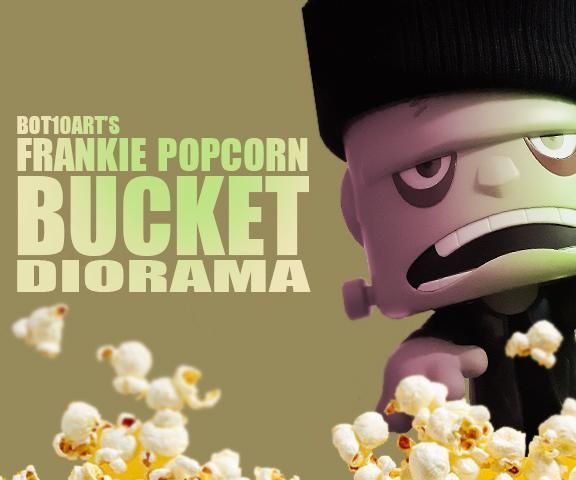 Frankie Popcorn Bucket Diorama