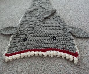 Crochet Shark Blanket