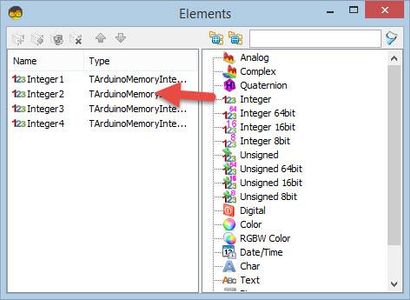 In Visuino Set Components