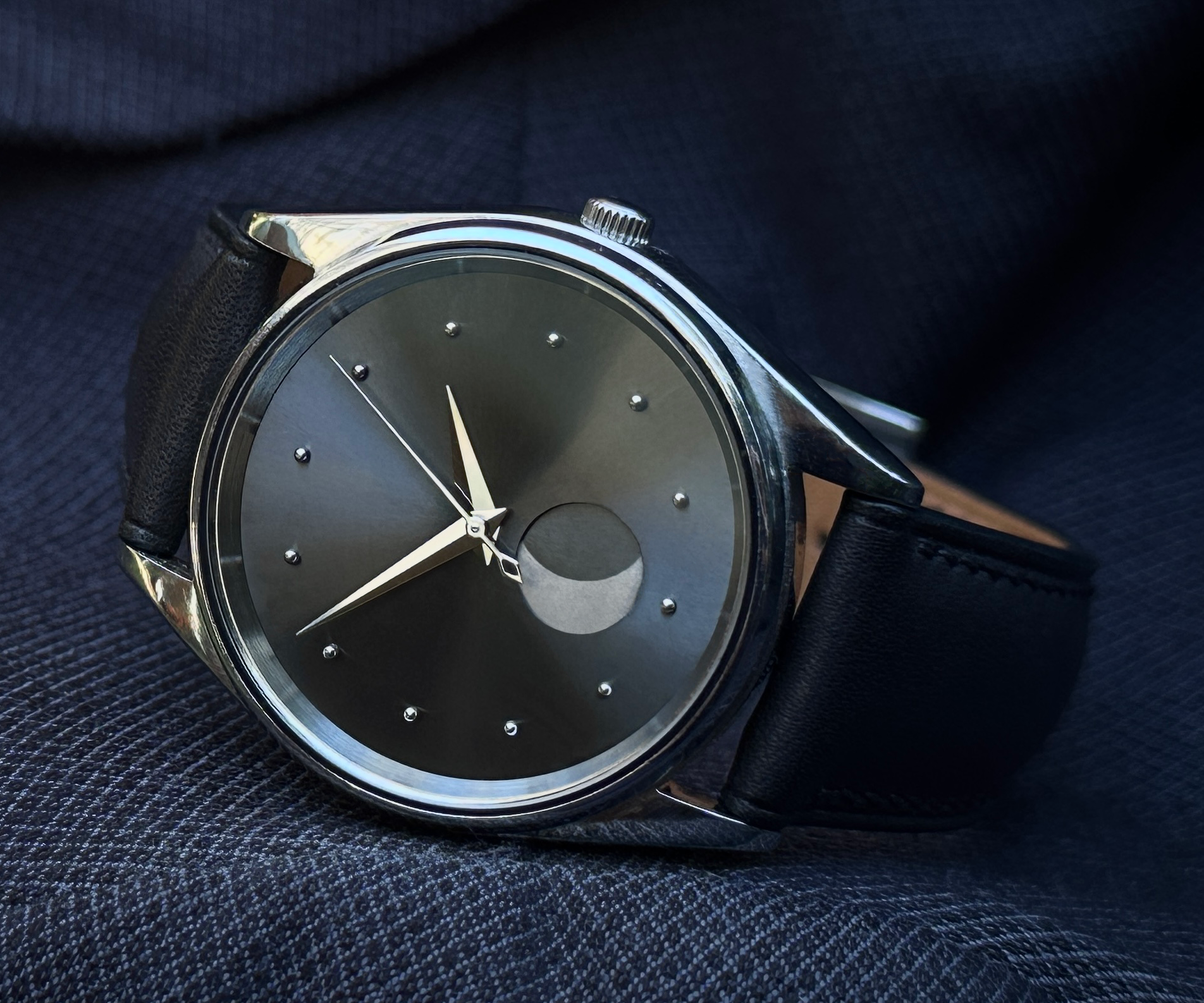 Custom Moon Phase Watch From Broken Seikos