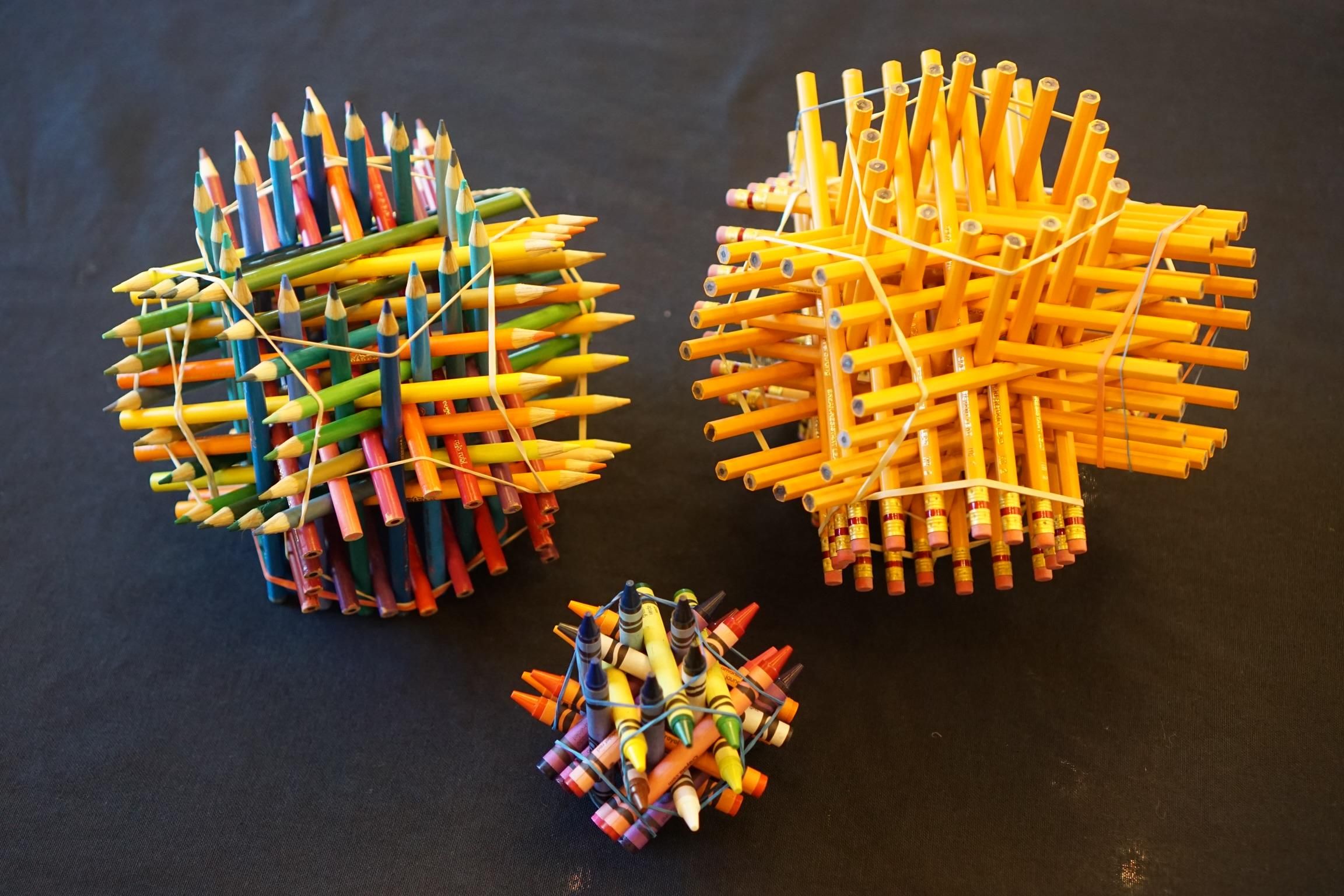 Easy 72 Pencil Sculpture 6 Steps (with Pictures) Instructables