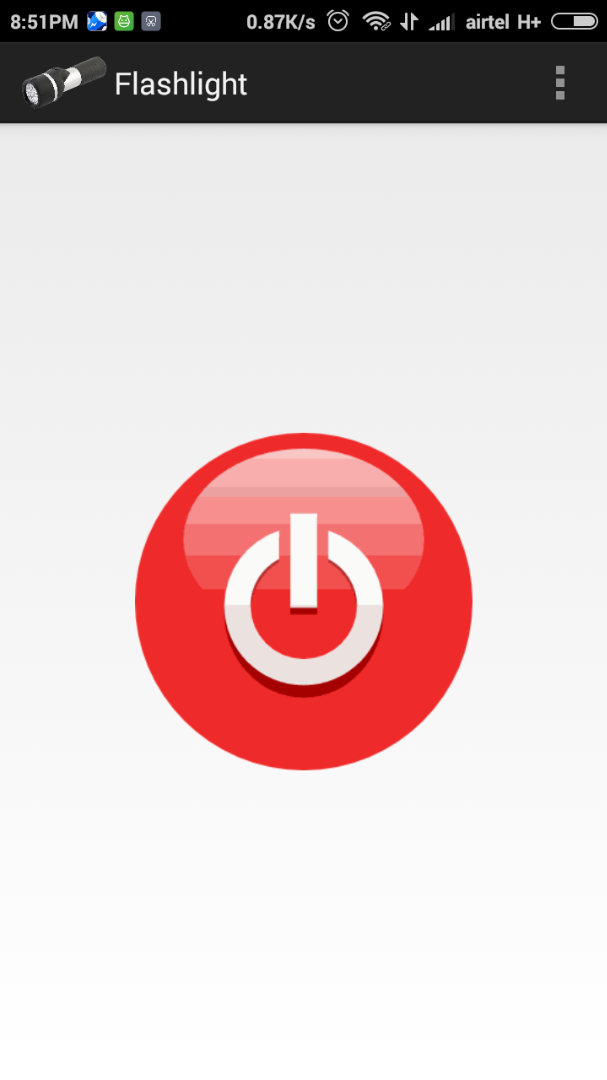 Red best sale flashlight app