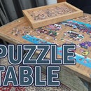 Puzzle Table and Puzzle Piece Sorting Trays