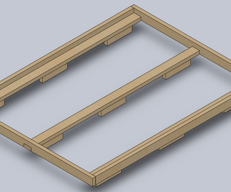 Simple 2x4 Bedframe