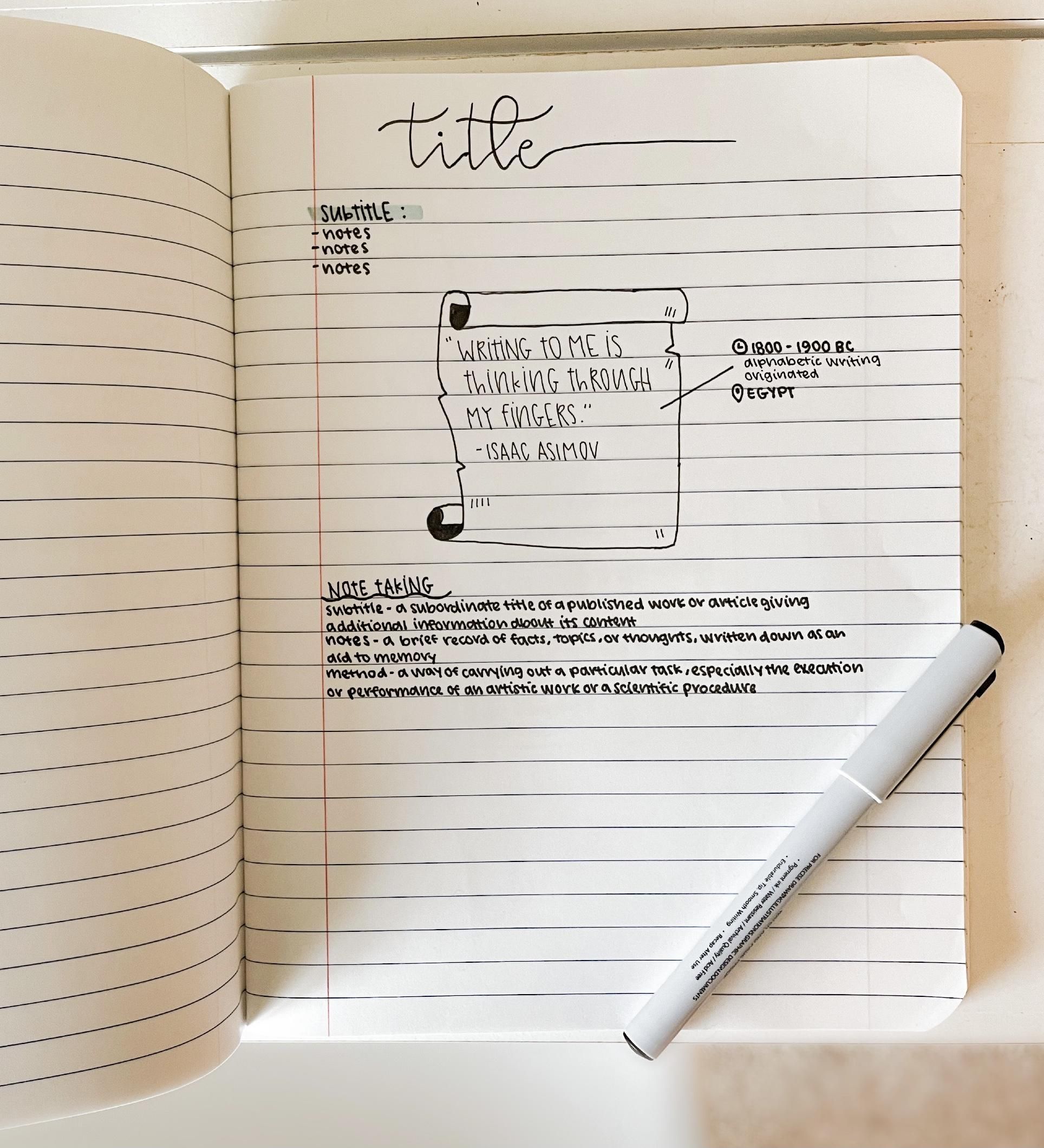 How to Take Well-Written Notes 