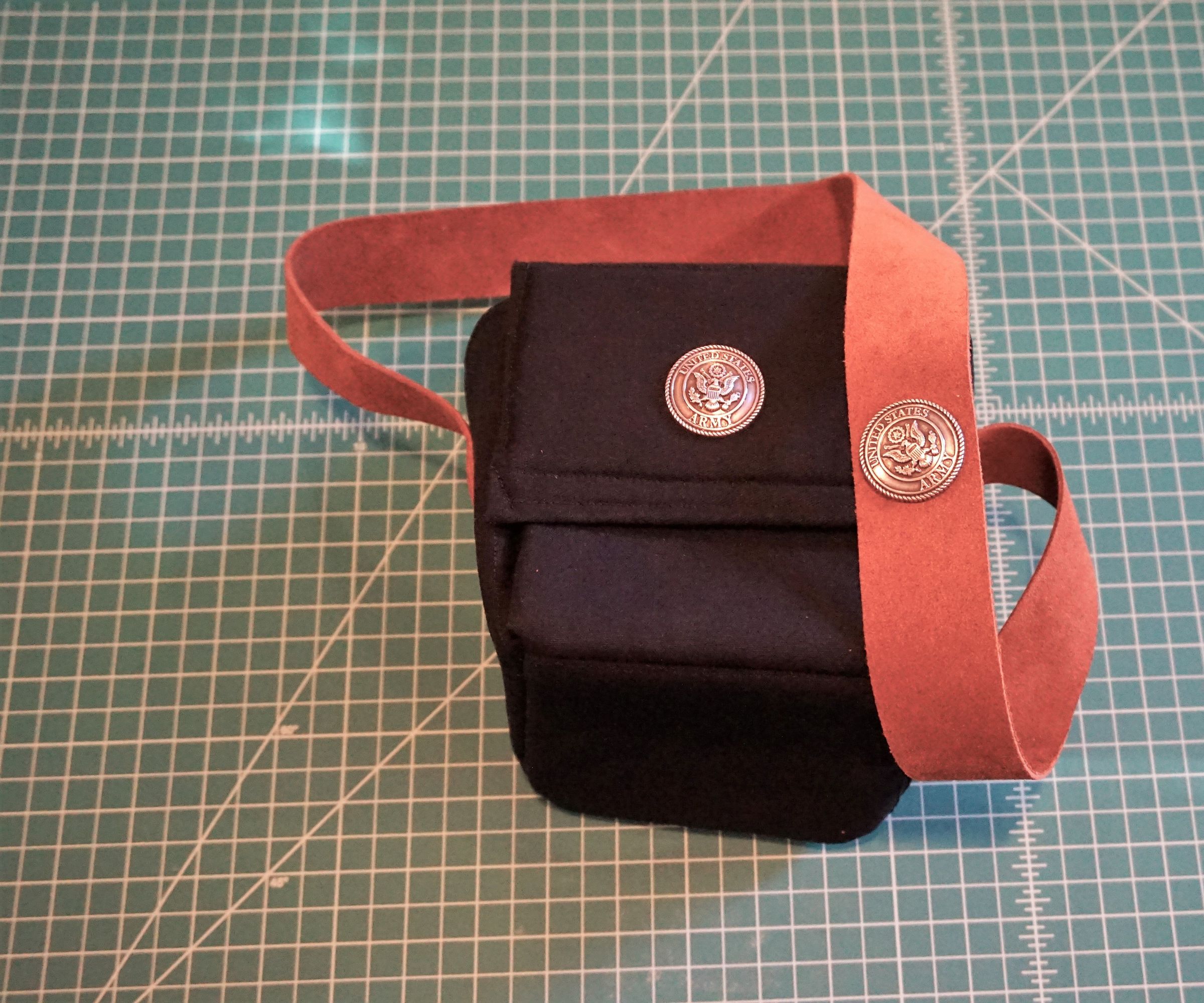 Camera Bag With Genuine Leather Strap