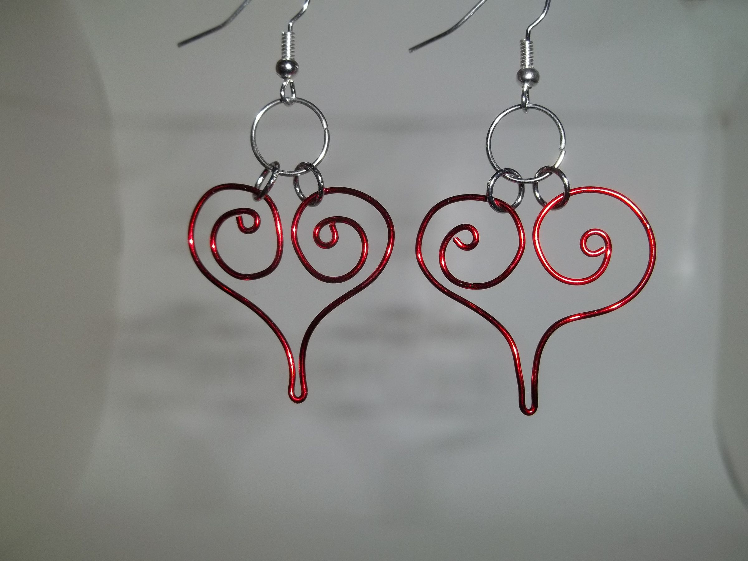 Crimson Heart Earrings
