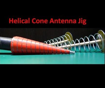 Helical Cone Antenna Jig
