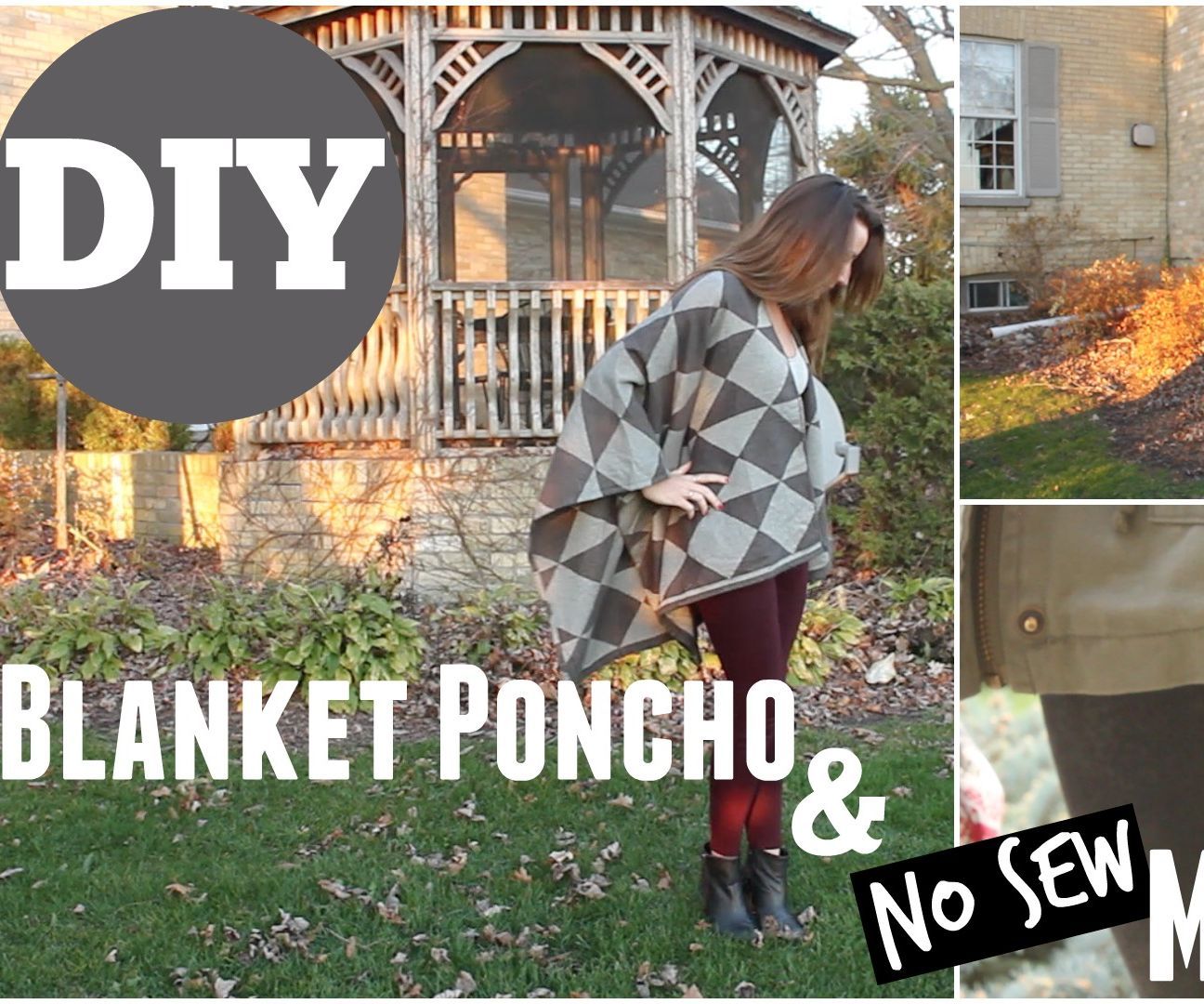 Blanket Poncho & No Sew Mitts