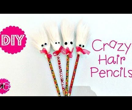 DIY Crazy Hair Pencils