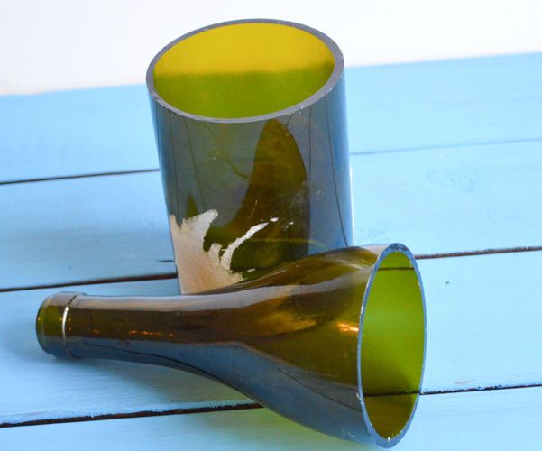 Cut Glass Bottles Using a String