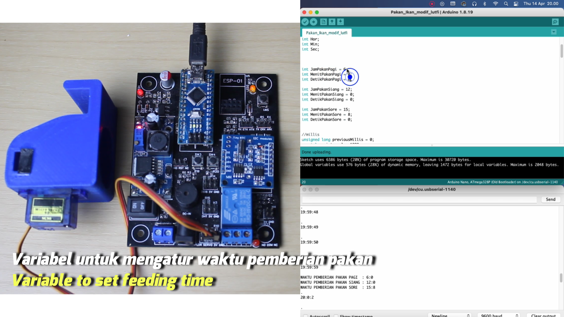 Automatic Fish Feeder Using Arduino Nano : 8 Steps (with Pictures ...