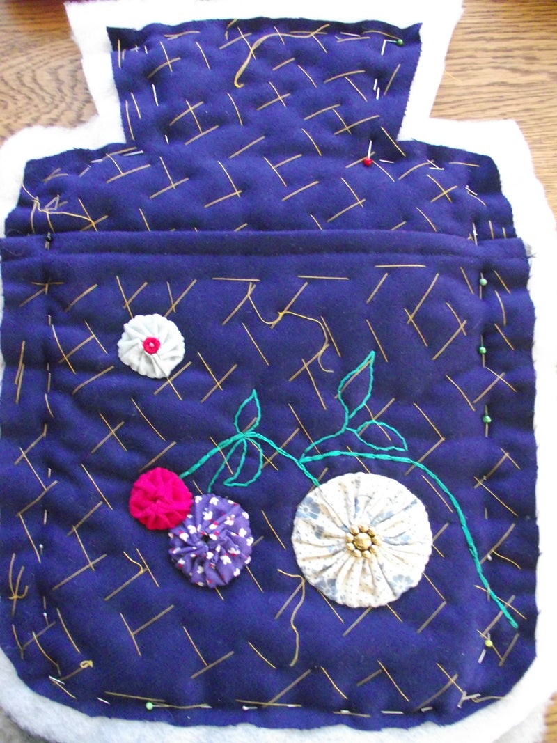 Pin Back & Front Together and Then Sew