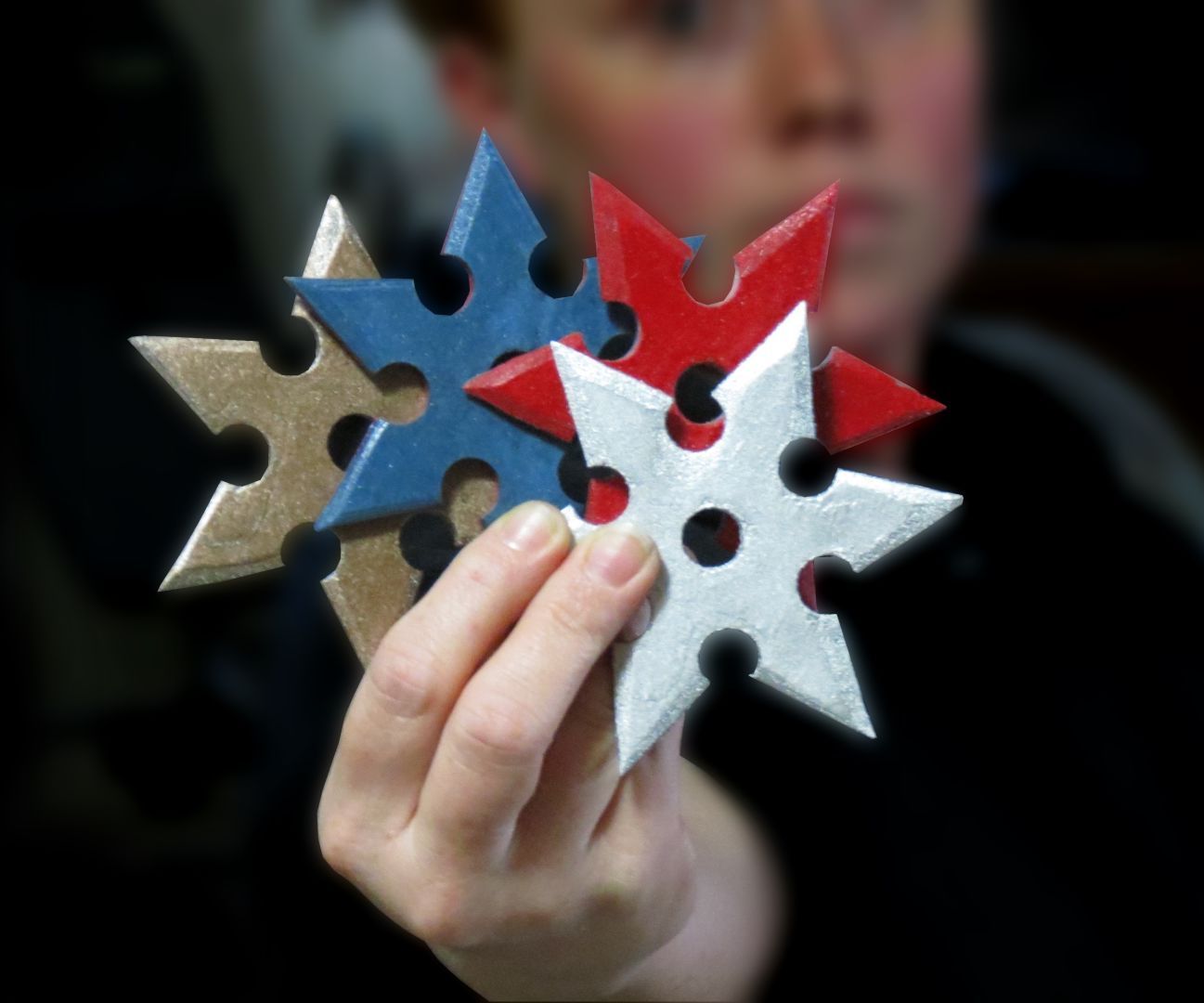Paper Throwing Stars - Laminated Paper (Micarta)
