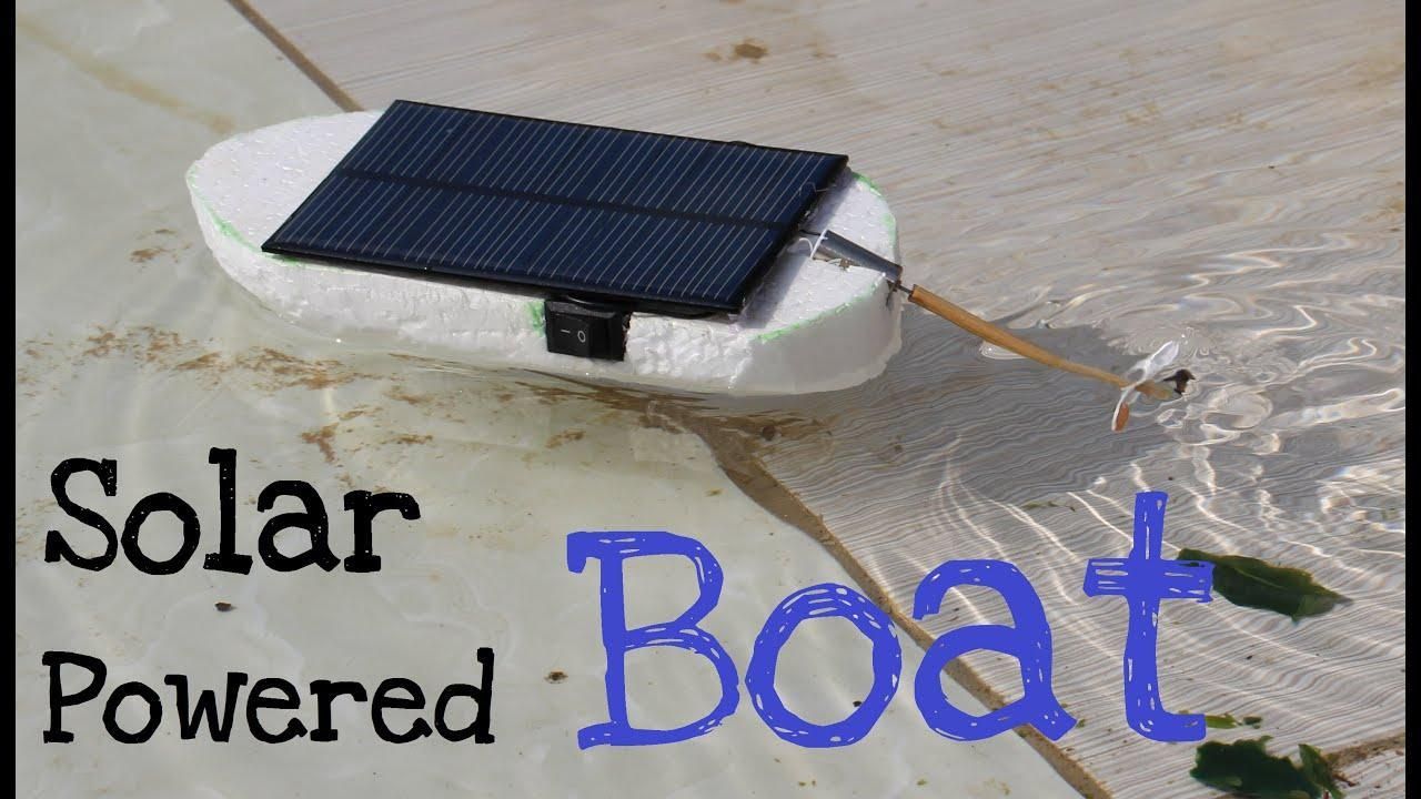 Styrofoam Solar Powered Boat 