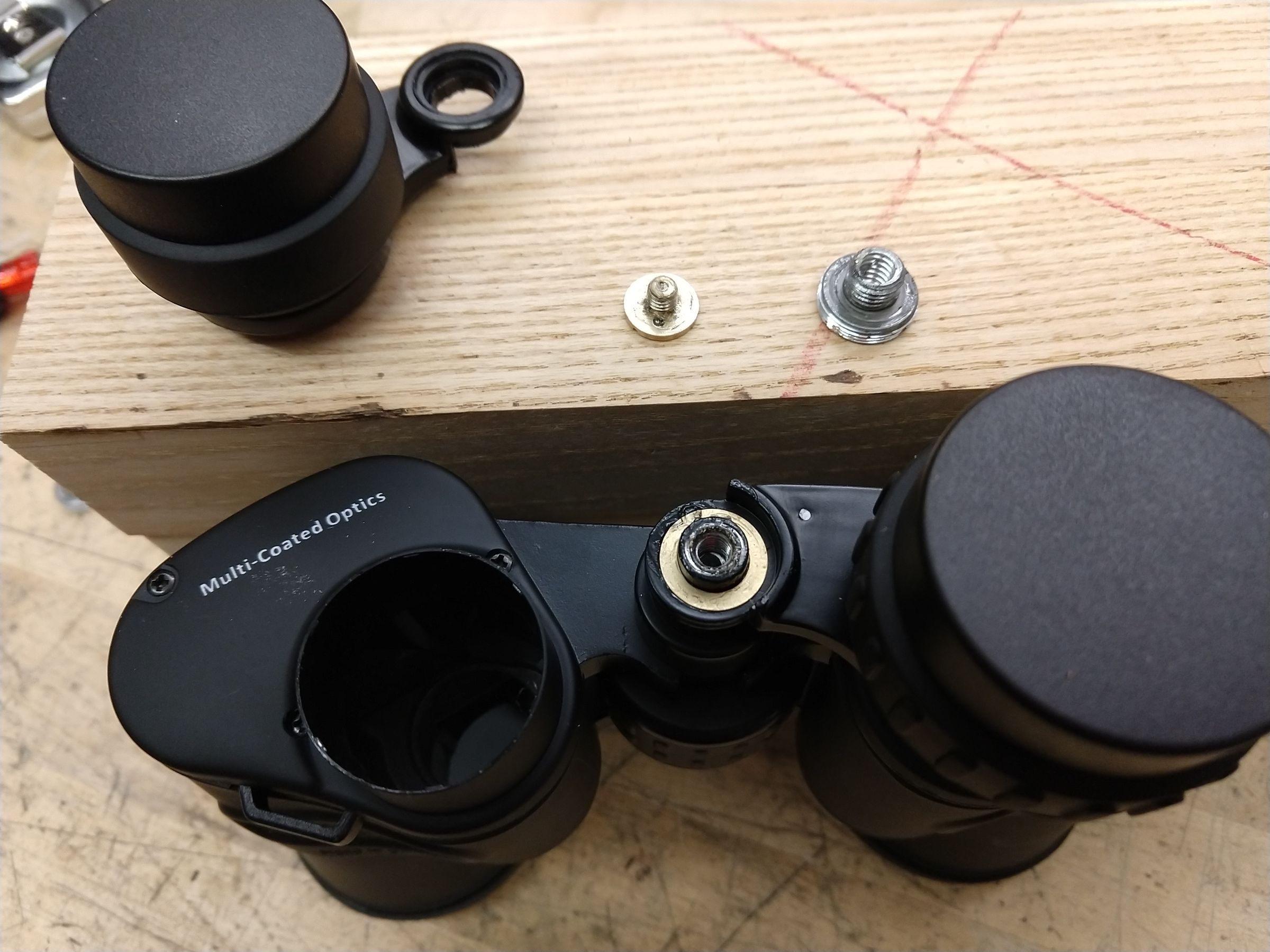 Narrowing the IPD of the Celestron Cometron 7x50 Binoculars 14 Steps