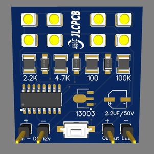 CD 4017 Make On-Off Circuit (JLCPCB)