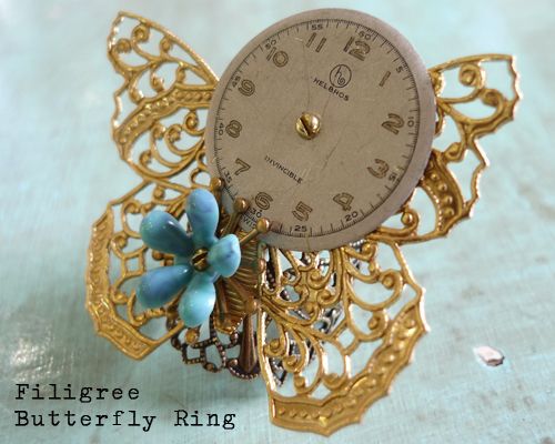 Filigree Butterfly Ring