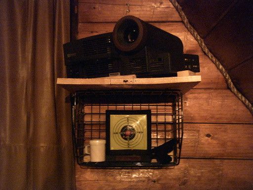 "Hidden" Projector Shelf