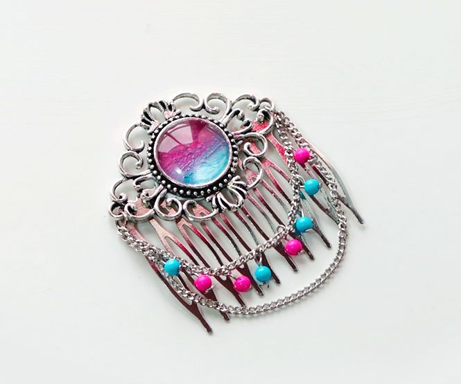 DIY Beaded Hair Comb