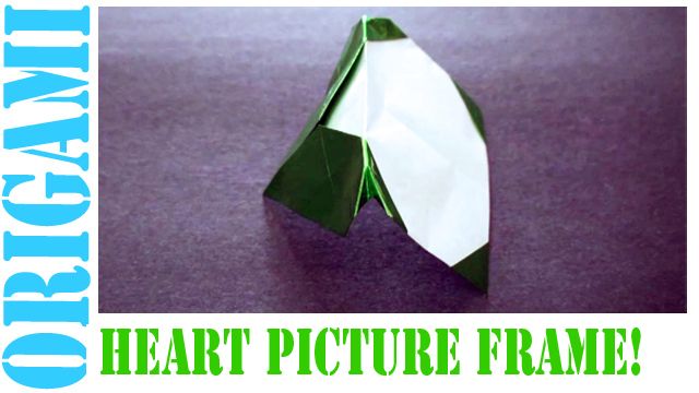 How to Make an Origami Valentine's Day Picture Frame Heart!