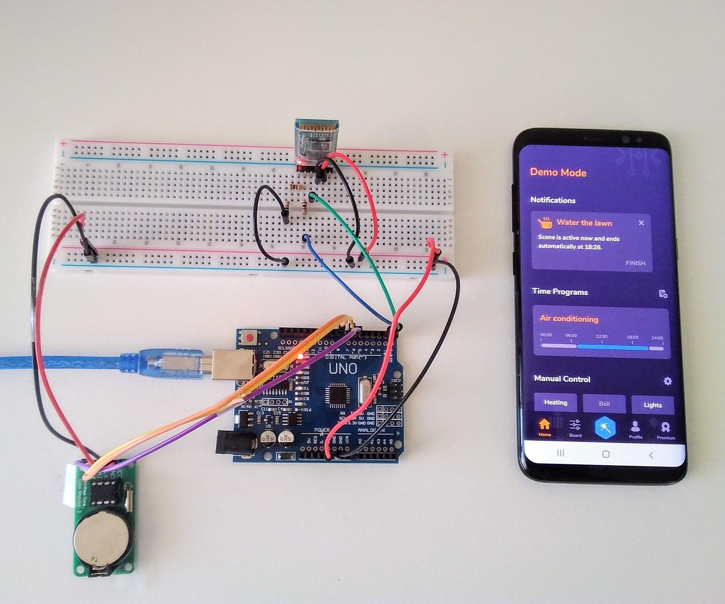 Arduino: Time Programs & Remote Control From Android App