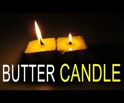 How to Make Emergency Butter Candle