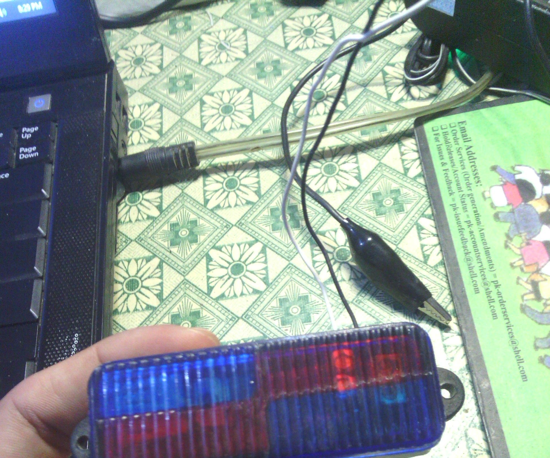 Cell charger from bike battery