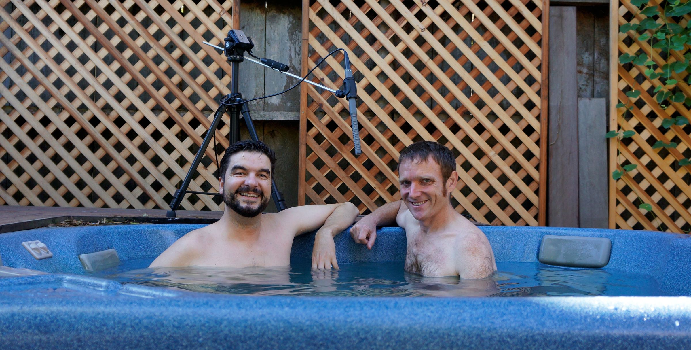 Custom Boom Mic for a Hot Tub Podcast