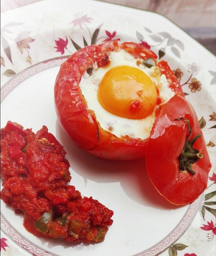 Egg in a Tomato Nest!