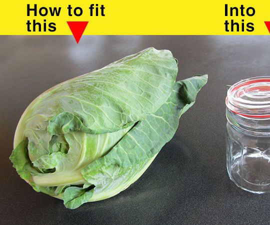 Easy small batch fermented sauerkraut