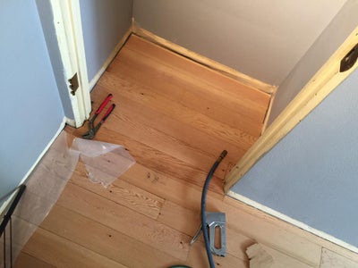 Vapor Barrier and New Floor Boards!