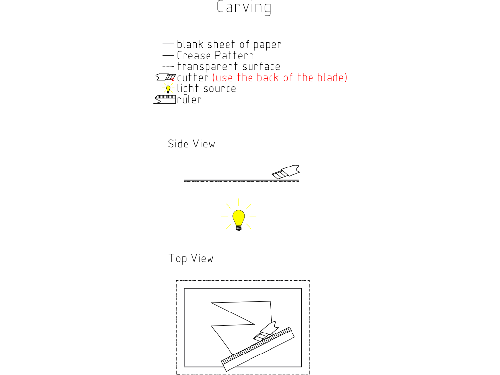 Make Precise Folds by Carving