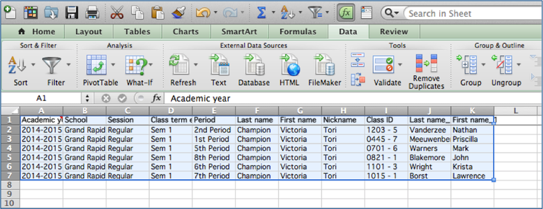 Back at Your Spreadsheet, You Should Find Your Data With All the Duplicates Removed