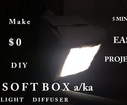 Make a SoftBox Aka Light Diffuser - 5 Min $0