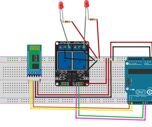  Control the Relays With Android App Using Bluetooth
