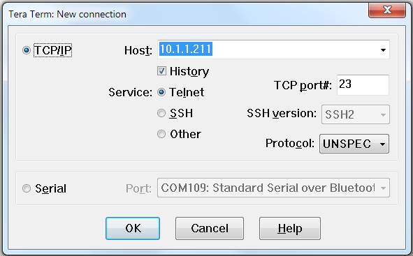 Using a Telnet Terminal Program to Connect to the NANO 33 IoT Via WiFi