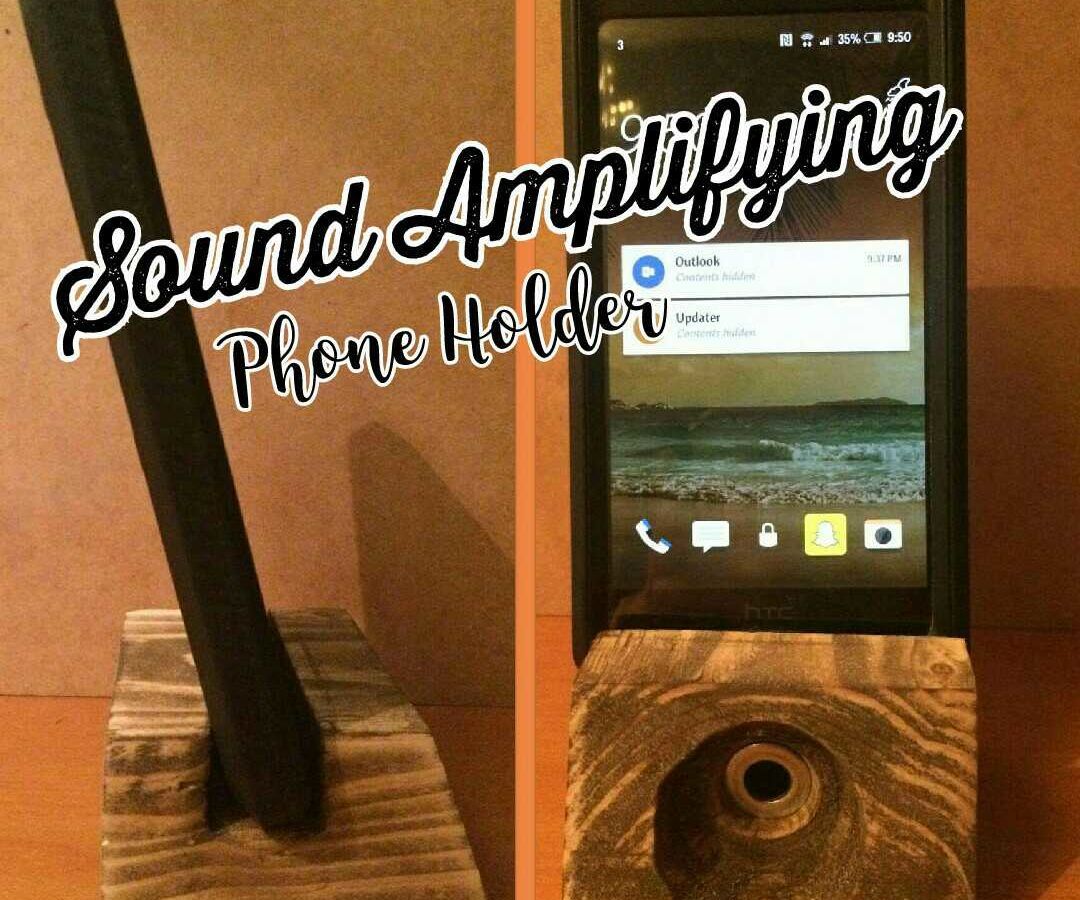 Sound Amplifying Phone Holder 