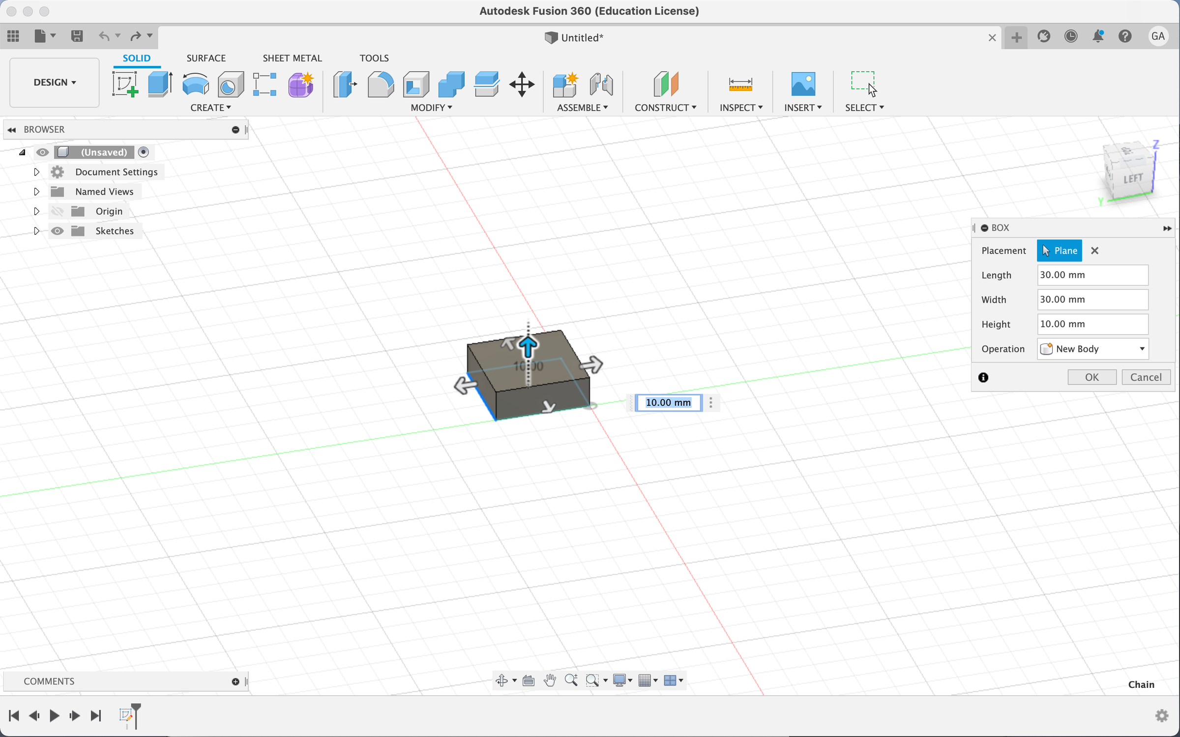 Cube in Fusion 360 6 Steps Instructables