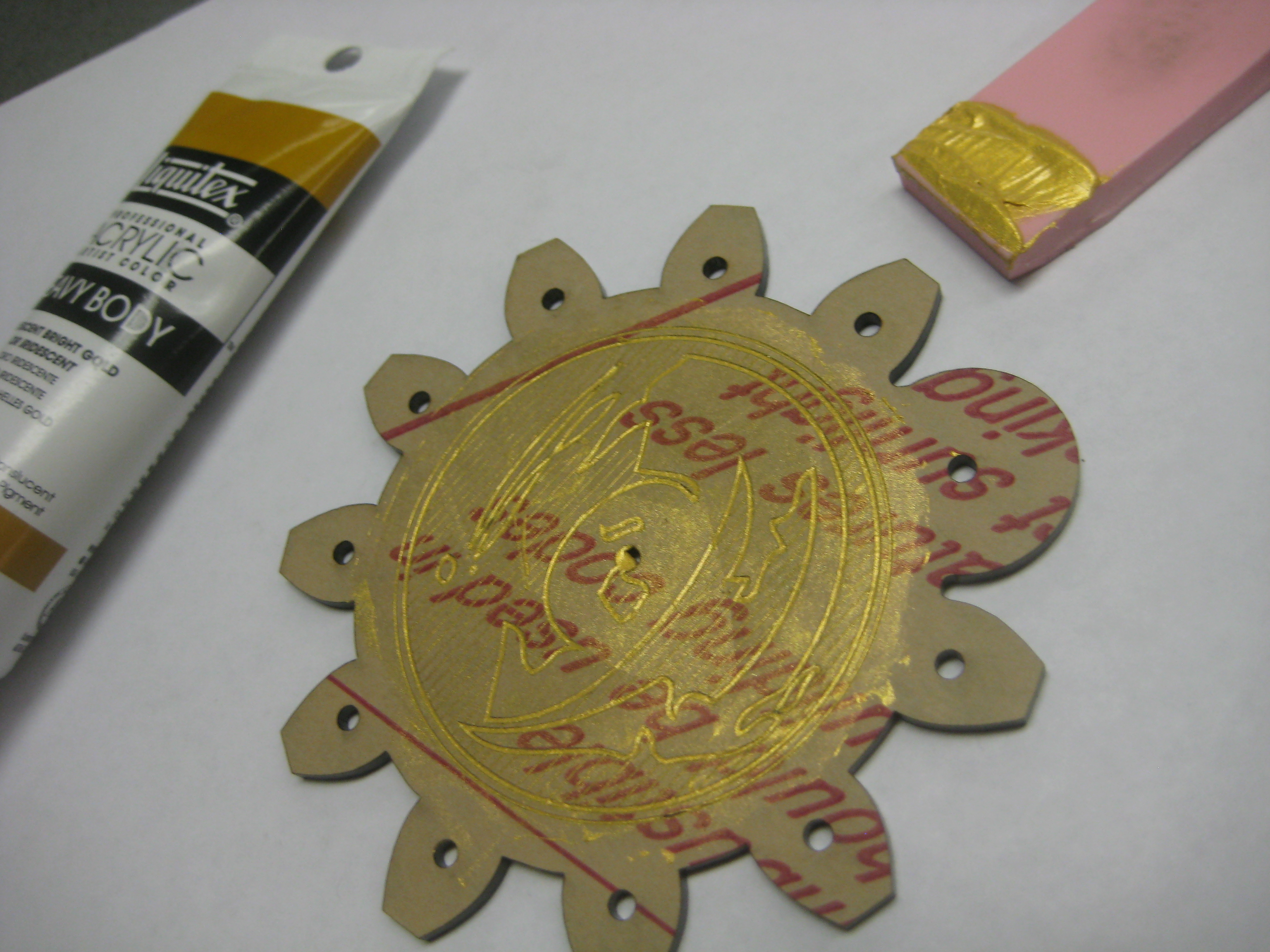 Improving Laser Etched Acrylic Panels With Acrylic Paint 4 Steps