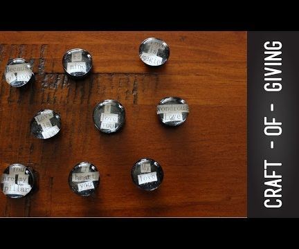 Super QUICK and EASY DIY Glass Magnets | Craft of Giving 