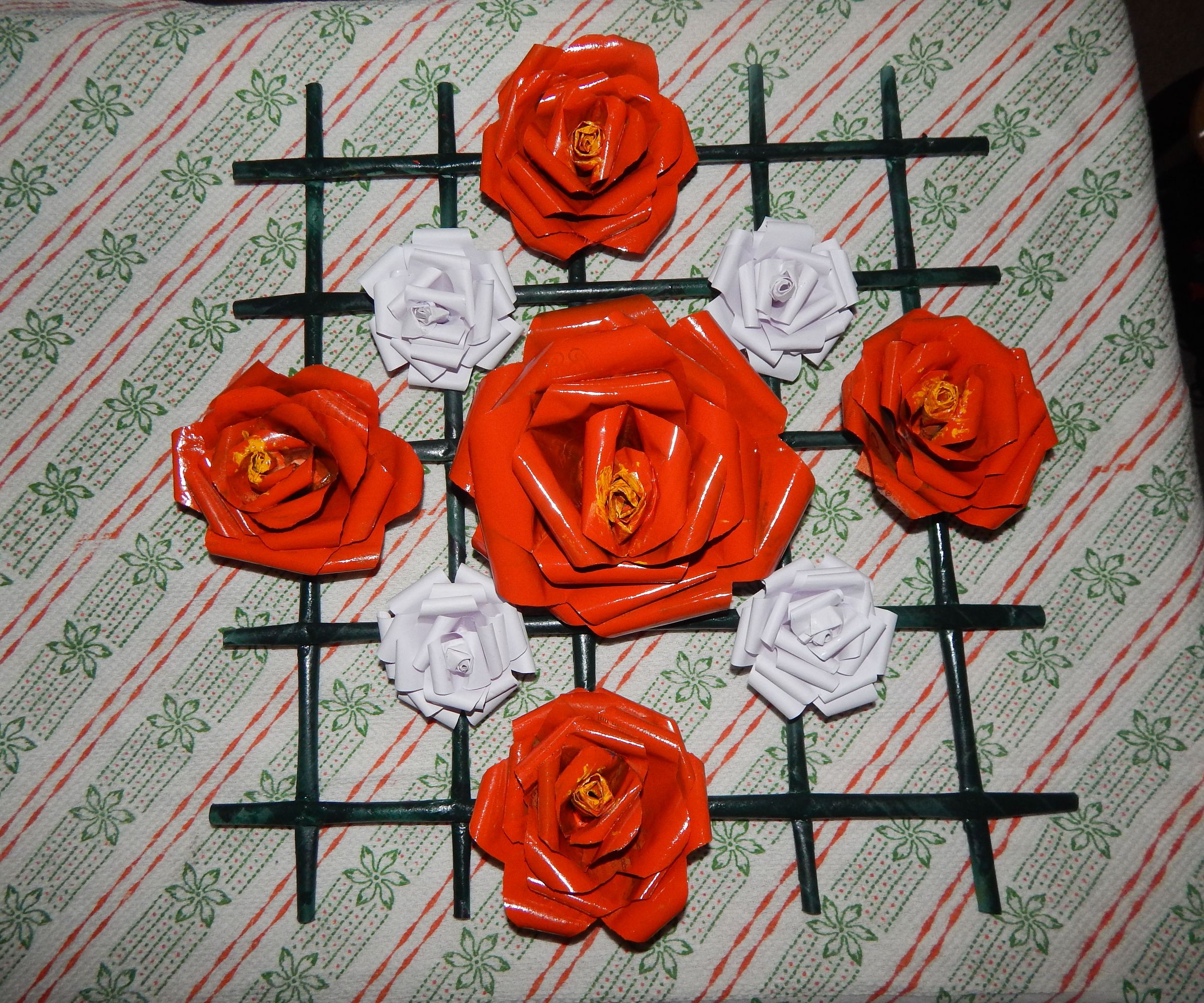 Paper Roses With Frame 