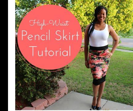 DIY High Waist Pencil Skirt Tutorial