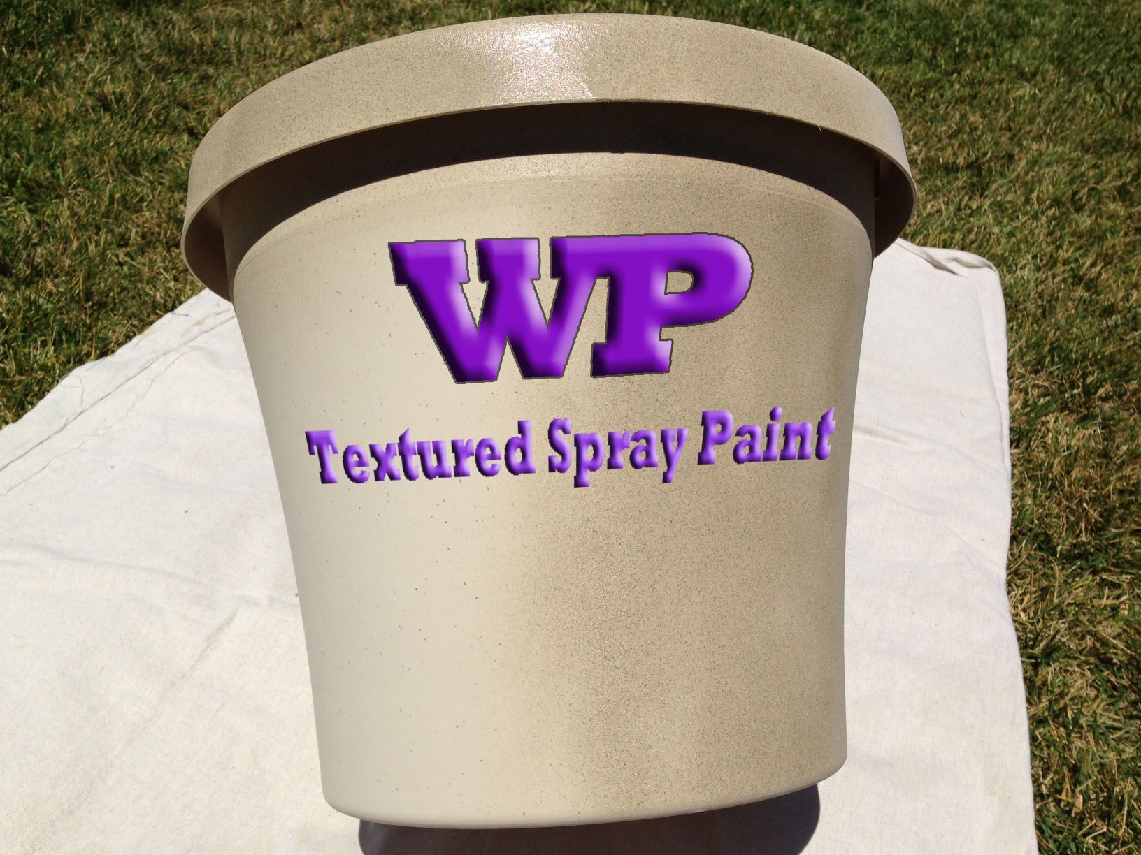 How to Paint a Flower Pot With Textured Spray Paint