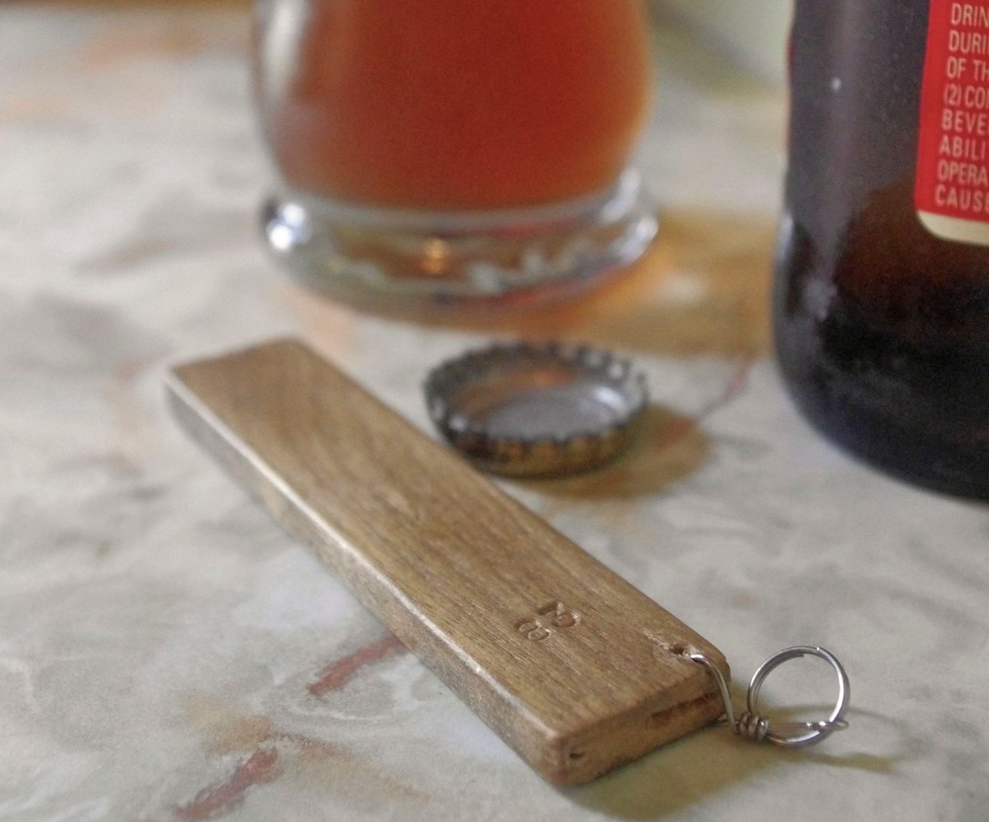 Open a Beer Bottle with a Piece of Wood
