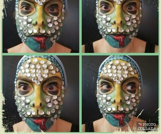 Sparkly Snake Face Paint