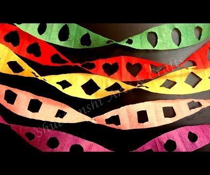 DIY - 5 Easy Crepe Steamer Garlands  