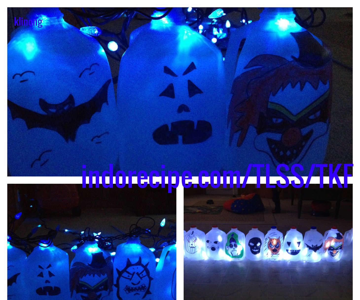 Halloween Milk Jug Lanterns
