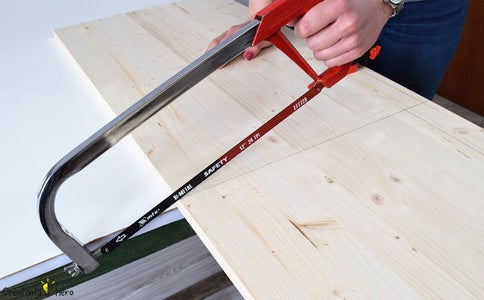 Cutting the Wood Panel.