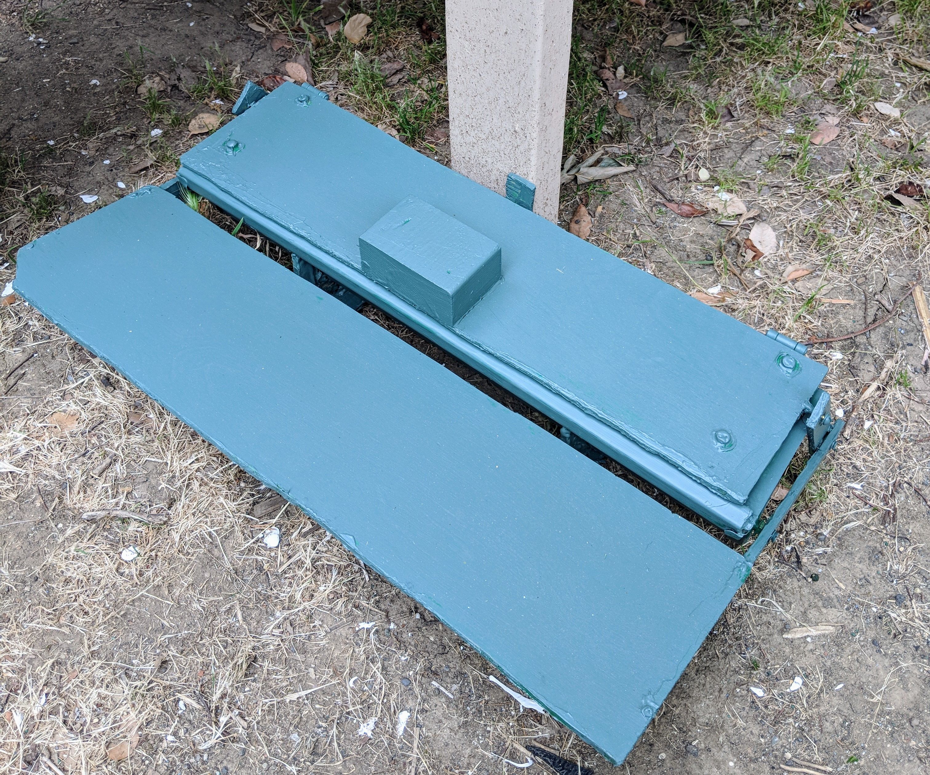 Automatic Chicken Feeder With Upcycled Gutter & Plywood